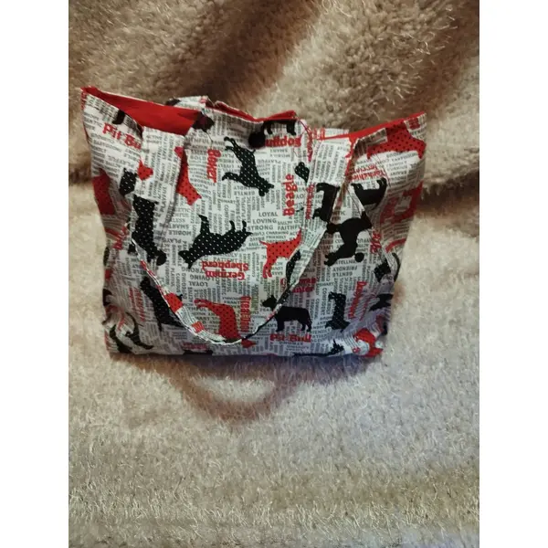 Sac cabas fourre-tout fait main -