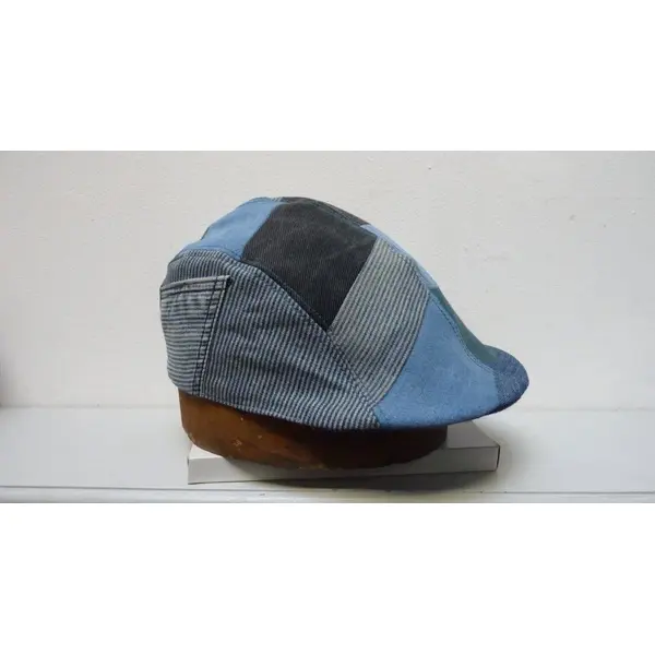 Casquette patchwork bec de canard t58/62 geg n°28, cadeau homme, flat-cap