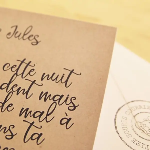Lettre officielle de la petite souris -dents - Chambre non rangée