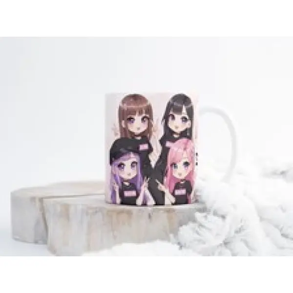 Mug black pink