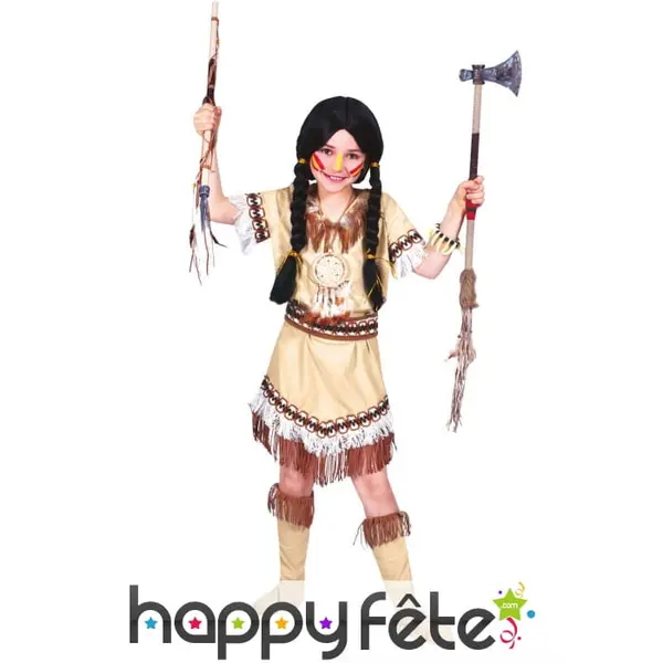 Petite robe à franges d'indienne pour enfant