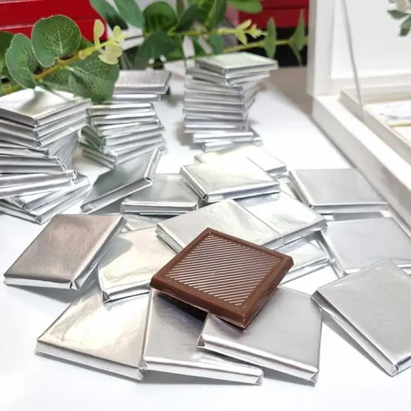 Carré de chocolat napolitain Argent 3Kg