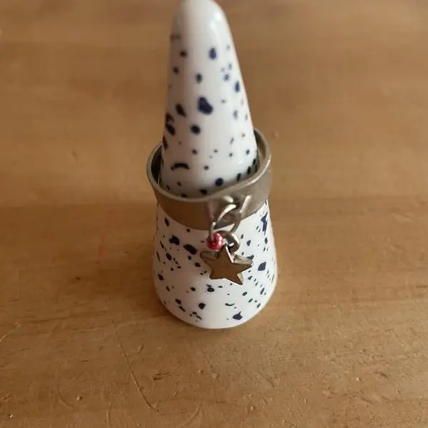 Bague réglable breloques étoile