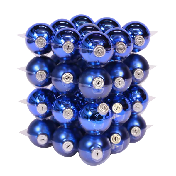 Boules de Noël classiques bleues