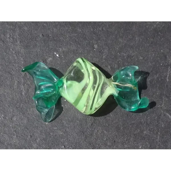 Bonbon décoratif verre filé, lampwork, verre de murano, deco.0110