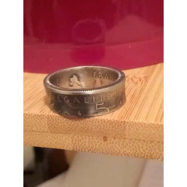 Bague 5 francs la semeuse