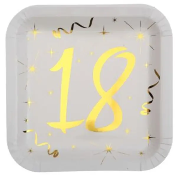 Ballon Anniversaire - Blanc et Or - 70 ans