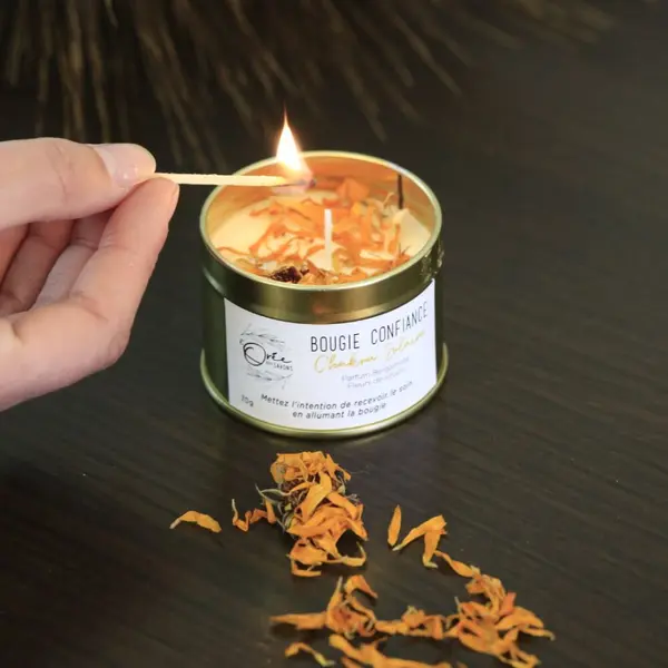 Bougie chakra solaire – confiance en soi - bergamote