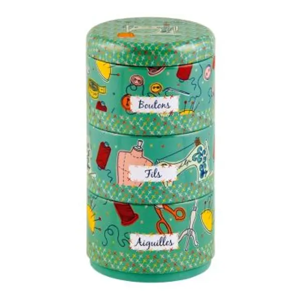 Boîte à Couture Empilable "De Fil en Aiguille" - Derrière La Porte