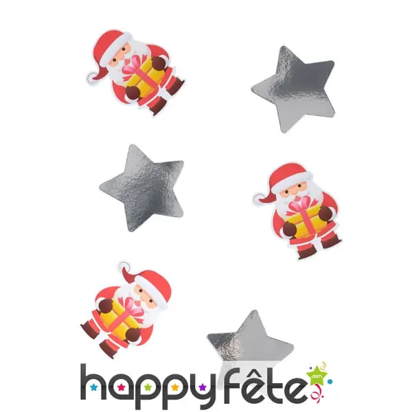 20 Confettis Père Noël de 11cm