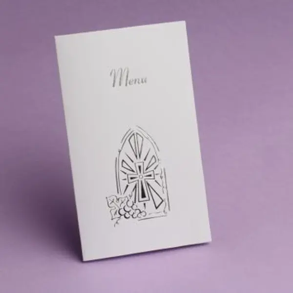 10 Étiquettes Porte-Noms Communion Vitrail