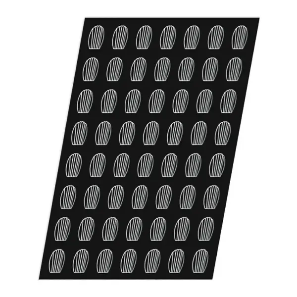 Flexipan 60x40 plaque de 56 mini-madeleines 5.2x3.5 cm