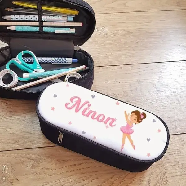 Trousse à crayons personnalisable modèle Danseuse