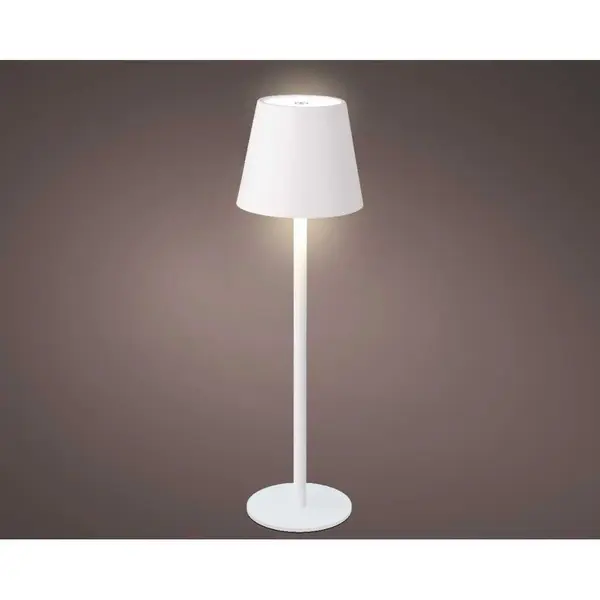 Lampe de table rechargeable blanche
