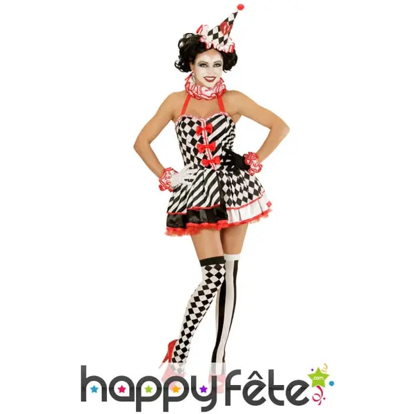 Costume robe courte de mime avec jupon