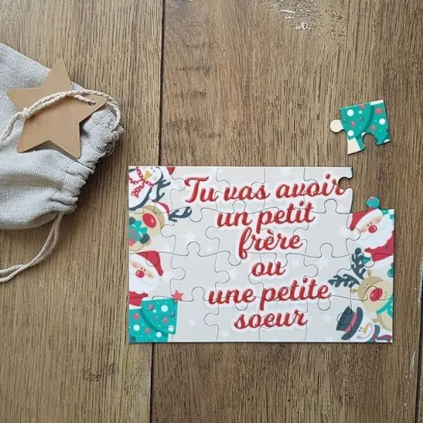 Puzzle personnalisable - Noël 2