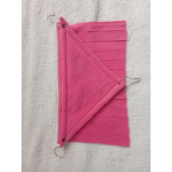 Hamac d'angle avec rideau franges pour cochon d'inde — cachette cage fait main