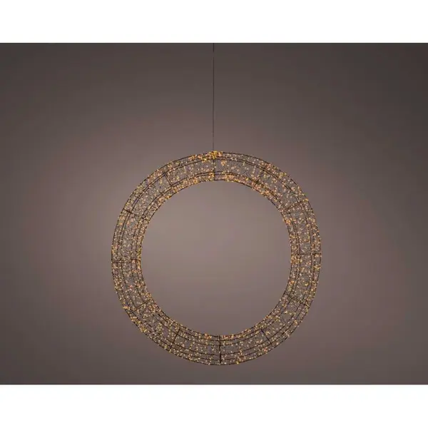 Couronne de Noël lumineuse