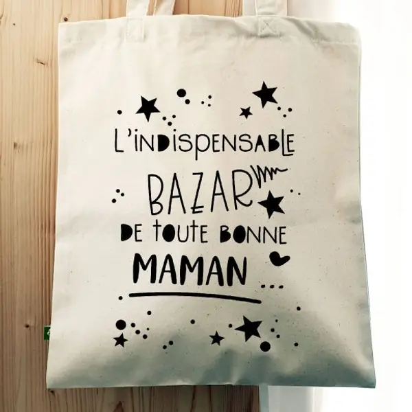 Tote bag Le bazar de Maman | Idée Cadeau fête des mères