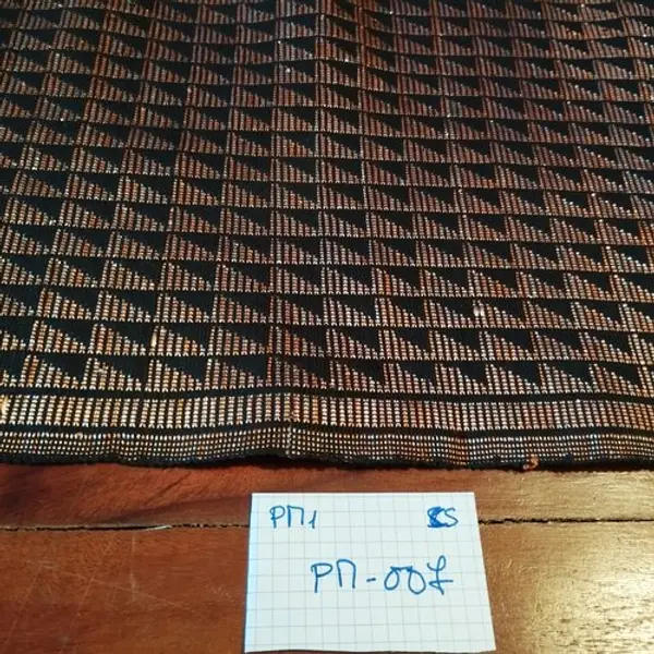 Pm1-007 - véritable bande de pagne manjak tissé coton/soie