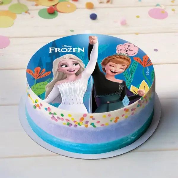 Disque gâteau en azyme Reine des Neiges - Ø 15,5 cm