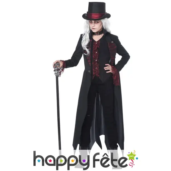 Déguisement de vampire noir pour fille