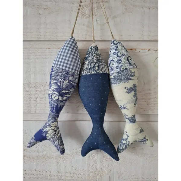 Lot de 3 poissons tissus (n°2)