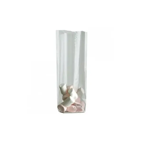 Lot sachets transparents fond plat - 100x60x280mm (x50)