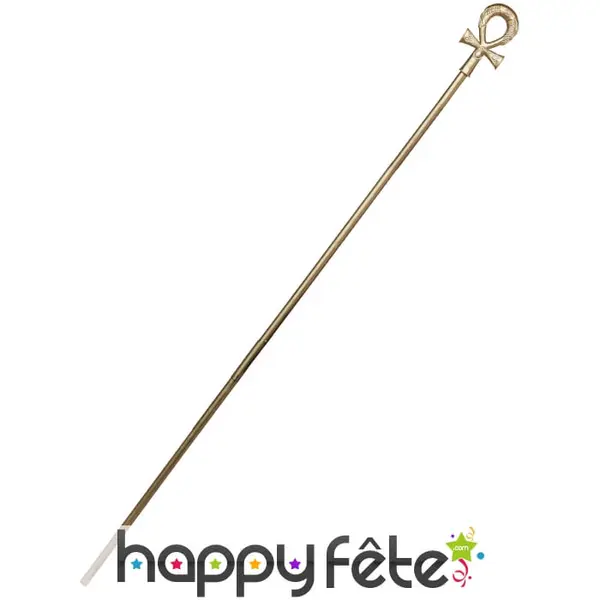 Sceptre de Pharaon doré, 168 cm