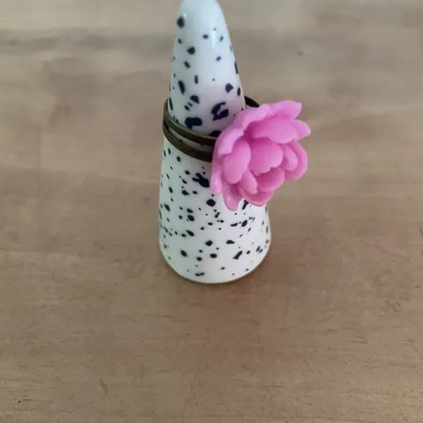 Bague réglable fleur