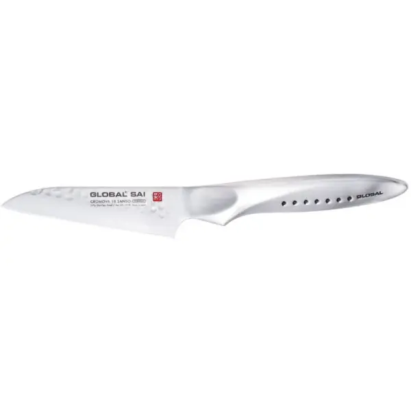 Global série Saï couteau d'office lame droite SAI-S03R 9 cm