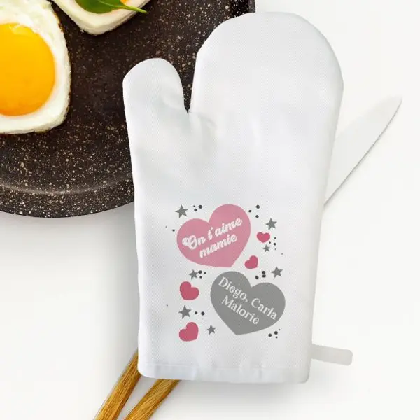 Gant personnalisé de cuisine pour Super Mamie / Tata / Marraine etc...