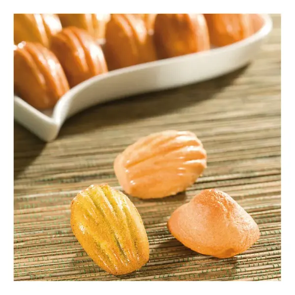 Flexipan 60x40 plaque de 56 mini-madeleines 5.2x3.5 cm