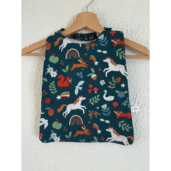 Bavoir de cantine /serviette de table maternelle / cou élastiqué