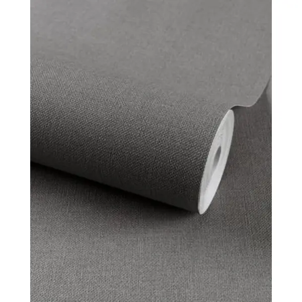 Abat-jour gris foncé effet textile – luminaire déco intérieure moderne, industriel, minimaliste et contemporain – lampe de chevet