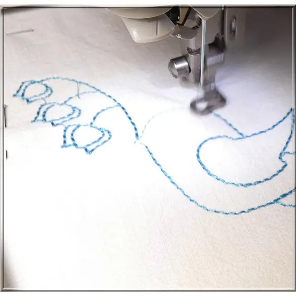 Le moineau et le muguet : fichier broderie machine