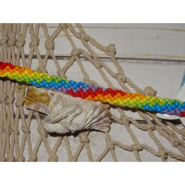 Bracelet brésilien "le passionné" couleurs de l'arc en ciel