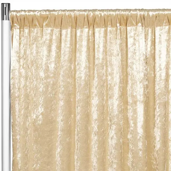 Backdrop Velours champagne 3 x 3 mètres