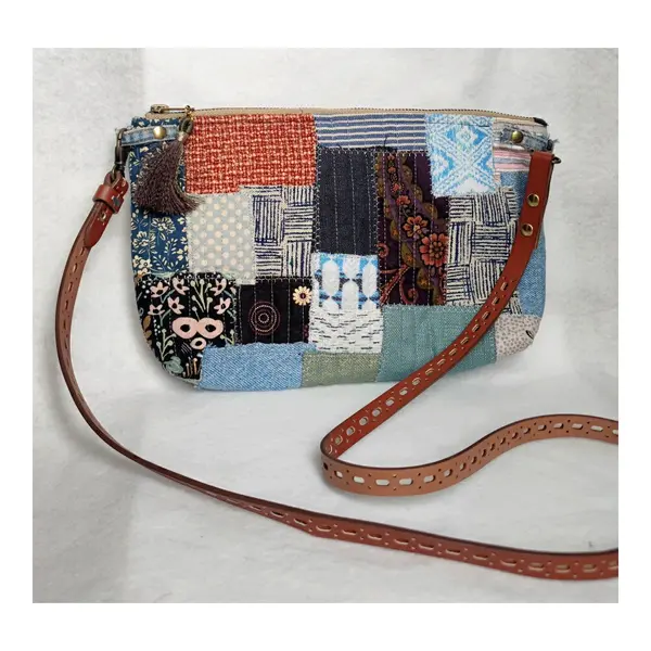 Sac à bandoulière en tissu recyclé