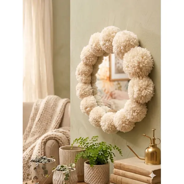 Miroir pompons