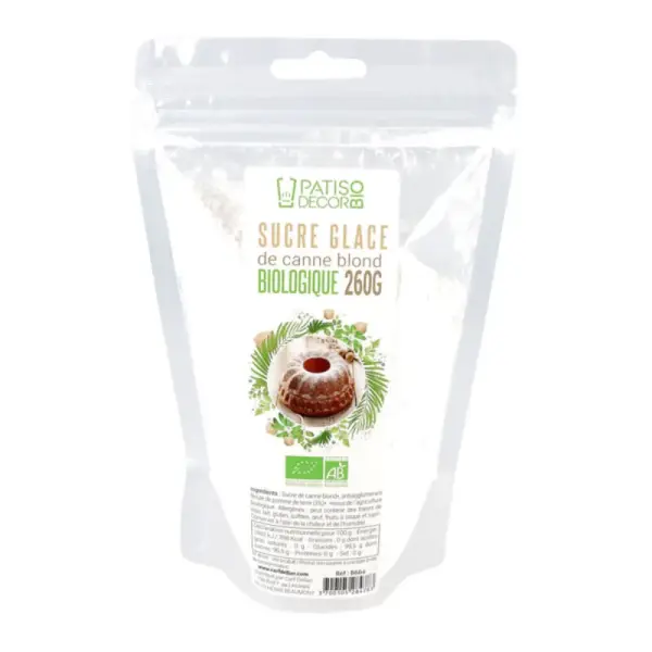 Sucre glace de canne blond Bio 260 g Bio