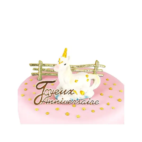 Kit Décor gâteau Licorne couchée