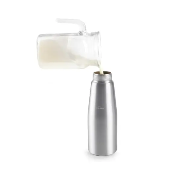 Siphon à crème argent