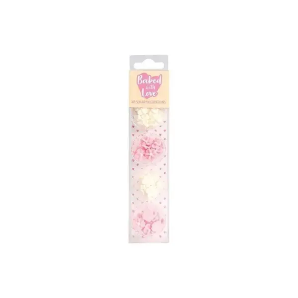 Décors comestibles fleurs assortis (x 48)