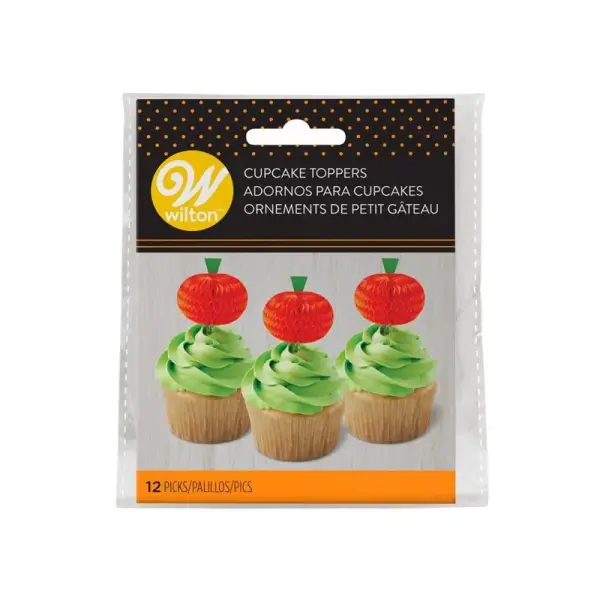 Cupcake Toppers citrouille Wilton (x12)