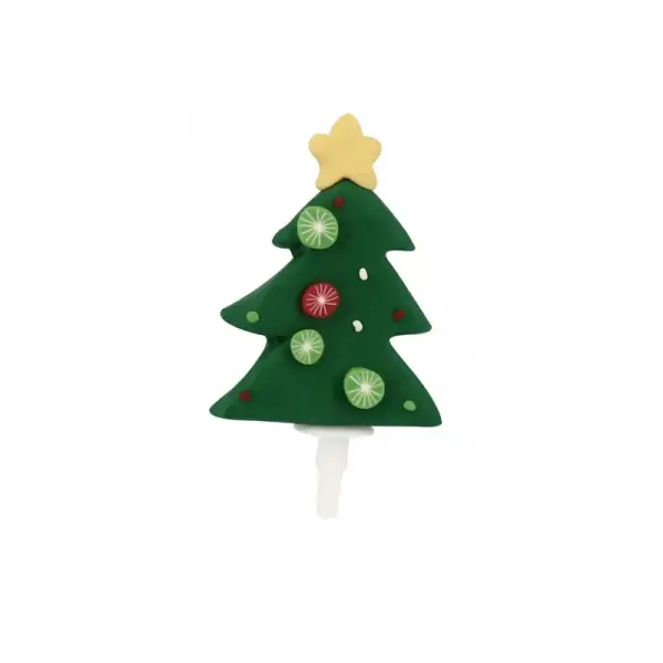 Sapin de Noël décoré sur pique