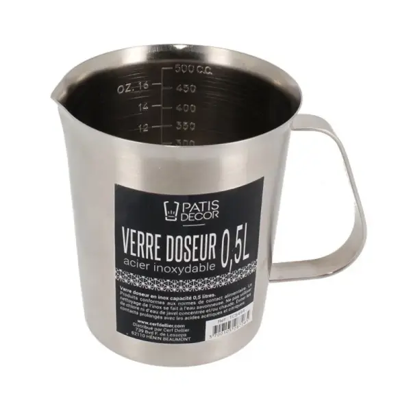 Verre doseur inox