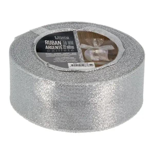 Ruban pailleté 38 mm d'épaisseur - 22 m