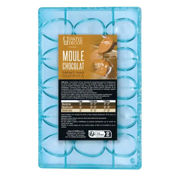 Moule chocolat oeufs lisses 5,5 cm Patisdécor