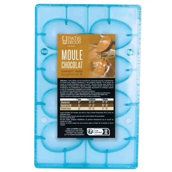 Moule chocolat 8 œufs Patisdécor